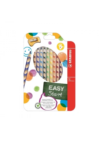 STABİLO 331 EASY COLORS SOL EL KURU BOYA KALEMİ 12 RENK