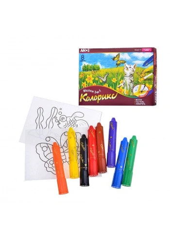 AMOS CRX5P8 COLORİX 3İN1 PASTEL BOYA 8 RENK