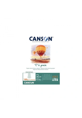 CANSON YAPIŞKANLI ESKİZ BLOĞU A3 30 YAPRAK 180gr (400060578)
