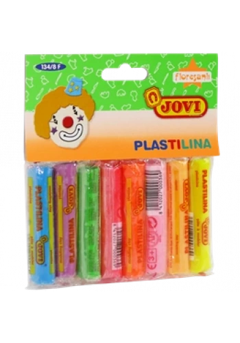 JOVİ OYUN HAMURU FOSFORLU 8 RENK (134/8F)