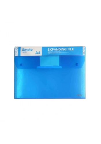 SMATO W3704 ÇITÇITLI EVRAK DOSYASI 12 SEPERATÖRLÜ ŞEFFAF MAVİ