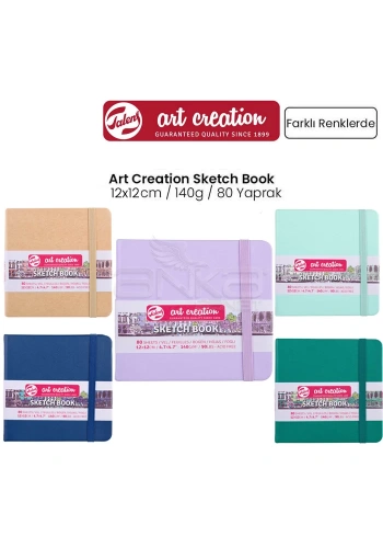 Talens Art Creation Sketch Book 12x12cm 140g 80 Yaprak Pastel Renkler