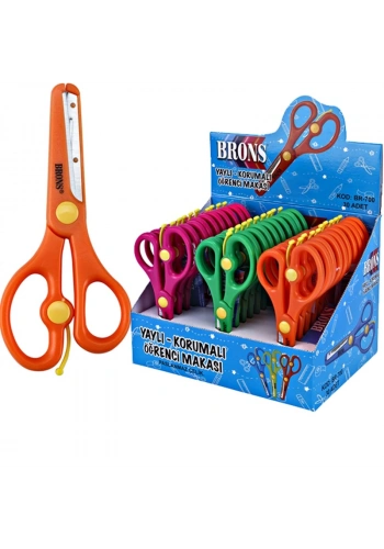 BRONS BR-700 YAYLI KORUMALI ÖĞRENCİ MAKASI