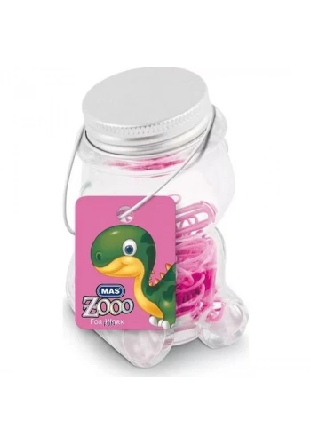 MAS 618 ZOO ATAŞ NO:2 PEMBE CAM KAVANOZ