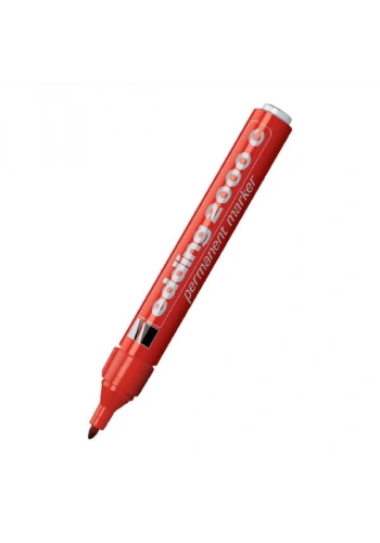 EDDİNG 2000 PERMANENT MARKÖR YUVARLAK UÇ KIRMIZI