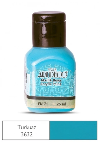 ARTDECO 70A AKRİLİK BOYA 3632 TURKUAZ 25ml