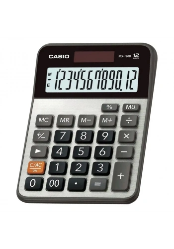 CASİO DX-120 B MASA ÜSTÜ HESAP MAKİNESİ 12 HANE METAL YÜZEY