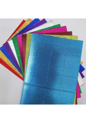 CRAFT&ARTS OLUKLU KARTON 25x35 METALİK 10LU