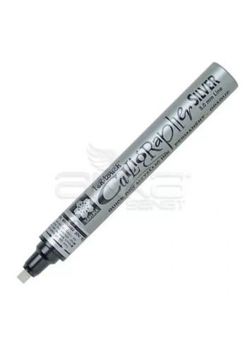 Sakura Pen Touch Calligrapher Kaligrafi Kalemi Medium Silver 5.0mm