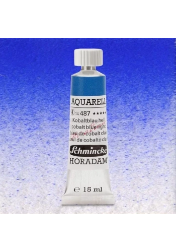 Schmincke Horadam Aquarell Tube 15ml Seri 4 Cobalt Blue Light 487