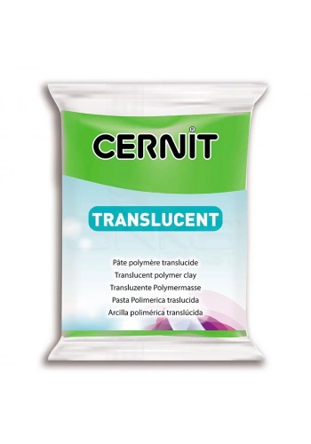 Cernit Translucent (Transparan) Polimer Kil 56g 605 Lime Green