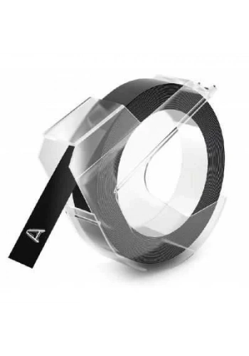 DYMO Siyah 3D Plastik Kabartma Yedek Şerit (9mm x 3mt)