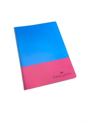 FABER-CASTELL NEON SPİRALLİ DEFTER A4 ÇİZGİLİ 80 YAPRAK (000321)
