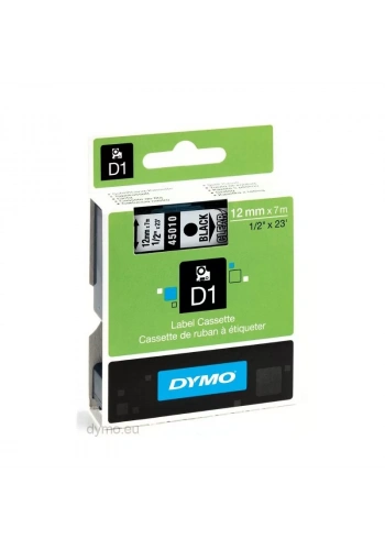 DYMO 12mmx7m ŞERİT ŞEFFAF/ SİYAH (D-45010)