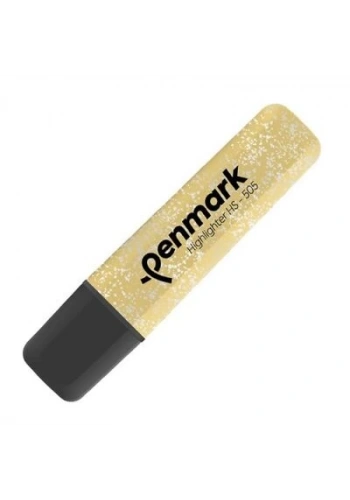 PENMARK HS-505-13 FOSFORLU KALEM METALİK SİMLİ GOLD