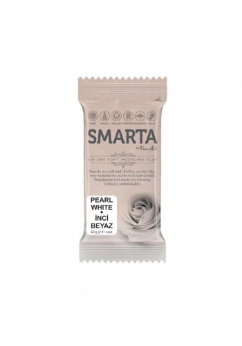 Smarta Hava ile Kuruyan Modelleme Hamuru 60g İnci Beyaz