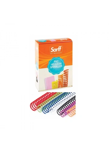 SARFF 8 mm 4/1 PLASTİK HELEZON SPİRAL SİYAH 200LÜ 15210009
