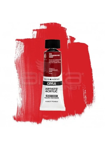 Daler Rowney Cryla Artist Akrilik Boya 75ml 502 Cadmium Red Deep Seri C