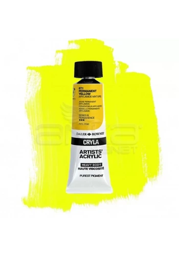 Daler Rowney Cryla Artist Akrilik Boya 75ml 671 Permanent Yellow Seri B
