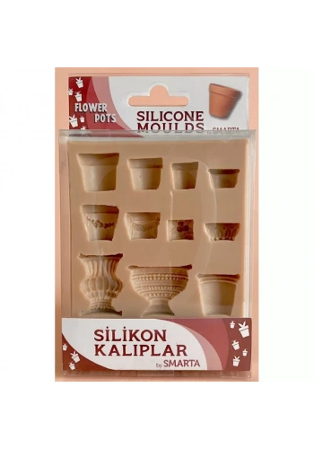Smarta Çiçek  Slikon Kalıpları 10x13cm