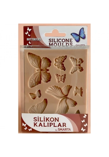 Smarta Kelebekler Slikon Kalıp 10x13cm