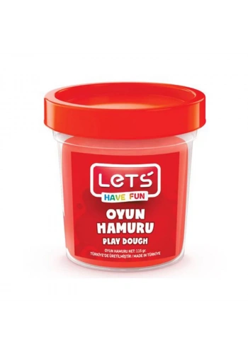 LETS OYUN HAMURU KIRMIZI 115 gr L8440-2