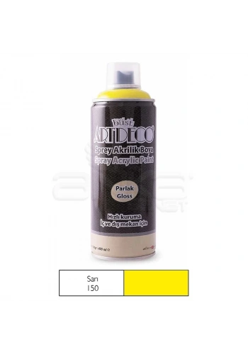 Artdeco Akrilik Sprey Boya 400ml 150 Sarı