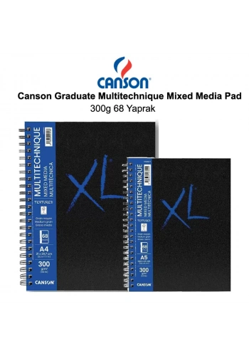 Canson Graduate Multitechnique Mixed Media Pad 300g 68 Yaprak