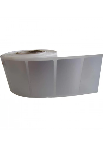 1000li Sarım Tekli Silver Mat Barkod Etiketi 40 x 80