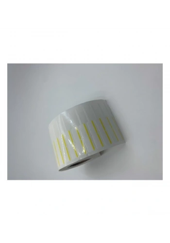 1250 Sarım Kuyumcu Etiketi Renkli Çizgili (İthal ) 10 x 72  Sarı