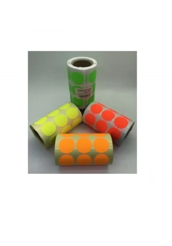 1000li Neon Etiket Sarı 30 mm