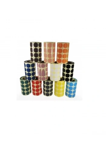 2000li Renkli Nokta Etiketi 55 mm