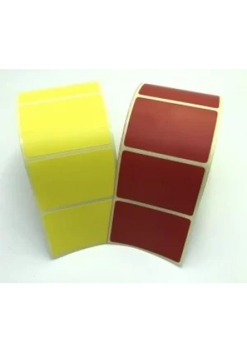 RENKLİ KUŞE ETİKET 40X60 1000´Lİ