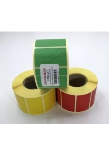 RENKLİ TERMAL BARKOD ETİKETİ 40X80 750´Lİ