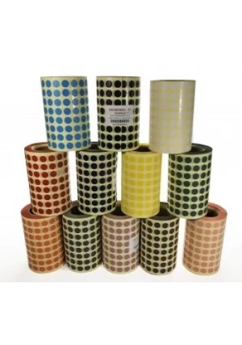 RENKLİ NOKTA ETİKETİ 1CM 10,000 Lİ