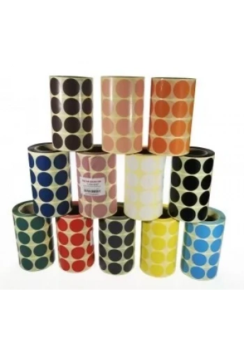 RENKLİ NOKTA ETİKETİ 25MM 2000´Lİ