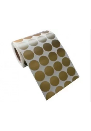 GOLD YUVARLAK ETİKETİ 25MM 2000´Lİ