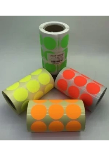 30MM NEON ETİKET SARI 1.000´Lİ