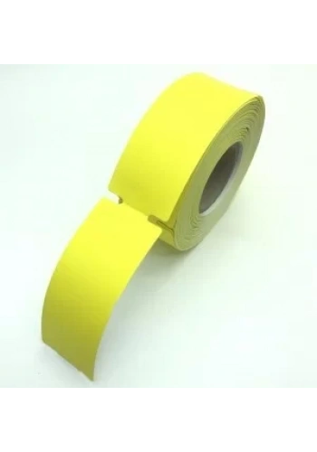 TERMAL KARTON RAF ETİKETİ SARI KENARI ÇENTİKLİ 100X38 350 Lİ