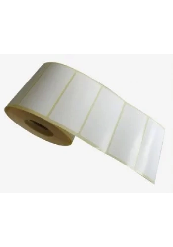 PP OPAK ETİKETİ 40X80 TEKLİ 1000 LİK RULO