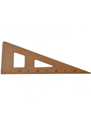 Ahşap Büyük Gönye Riga Cetvel