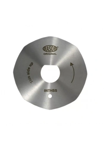 Rasor Yuvarlak Kesim Motor Yüksek Karbonlu 86Mm 5 Köşe Bıçak / 86