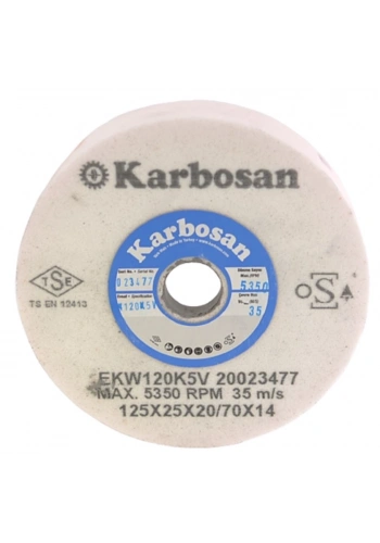 Karbosan Hızar Makinesi İçi Çukur Bileme(Zımpara) Taşı 125X25X20-