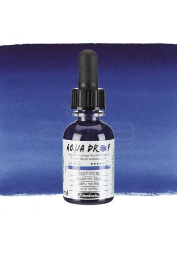 Schmincke Aqua Drop Sıvı Sulu Boya 30ml 440 Sapphire Blue