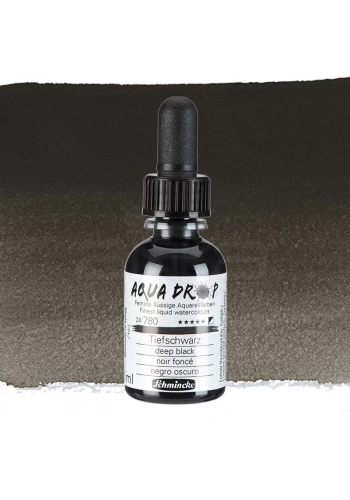 Schmincke Aqua Drop Sıvı Sulu Boya 30ml 780 Deep Black