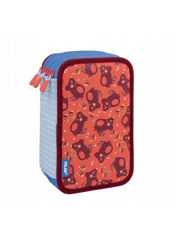 MILAN 081364NLP NET&LIT PEMBE 3 KATLI SET KALEM ÇANTASI