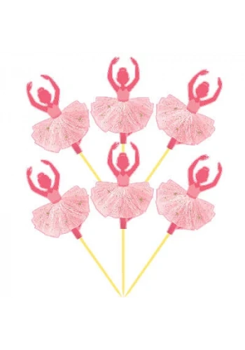 Balerin Partisi Şekilli  Kürdan Seti 12 Adet