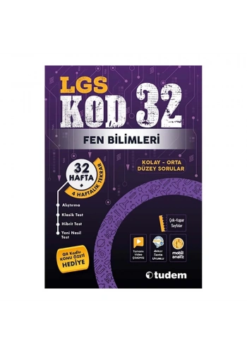 Tudem  LGS Kod 32 Fen Bilimleri