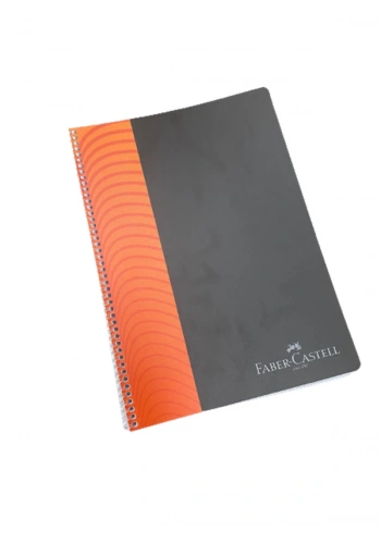 FABER-CASTELL ŞERİTLİ SPİRALLİ DEFTER A4 ÇİZGİLİ 80 YAPRAK (000330)