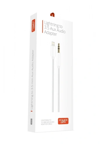 POWERWAY AC05 LİGHTNİNG TO 3.5mm AUX AUDİO SES ÇEVİRİCİ ADAPTÖR
